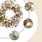Christmas Ball Wreath Golden Ornament Wreath Decoration for Christmas Festival Celebration Front Door Home Party Decors Shatterproof Hanging Ornament Wreath